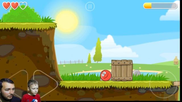 Red ball 4 зелёные холмы КРАСНЫЙ ШАРИК 4 Уровень 1 - 15 Мультик ИГРА для детей Red Ball смотреть онлайн