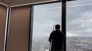 Установка рулонных штор с электроприводом