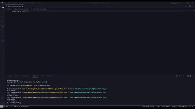 Writing Hello World in Python 3, but now I learned how to edit video foe YouTube смотреть онлайн