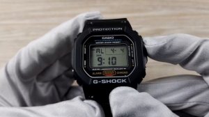 Полная настройка Casio G-Shock DW-5600E-1V