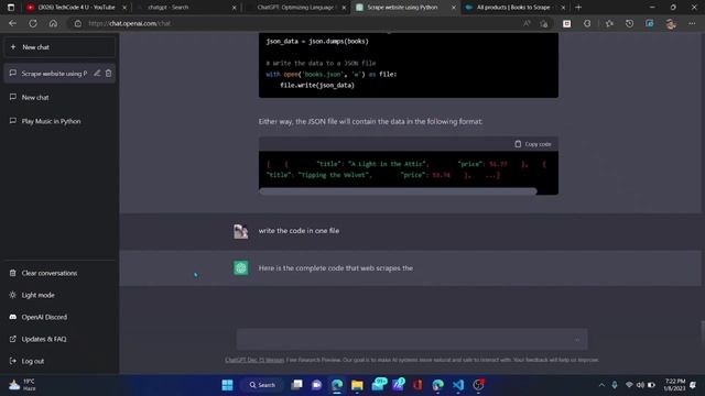 ChatGPT Coding Test /python programming/TechCode 4 U смотреть онлайн