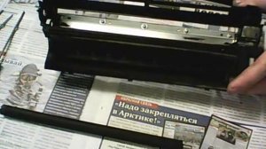 . Чистка картриджа Panasonic KX FAD412/ FAD88/ FAD93 перед заправкой или заменой тонер-тубы.