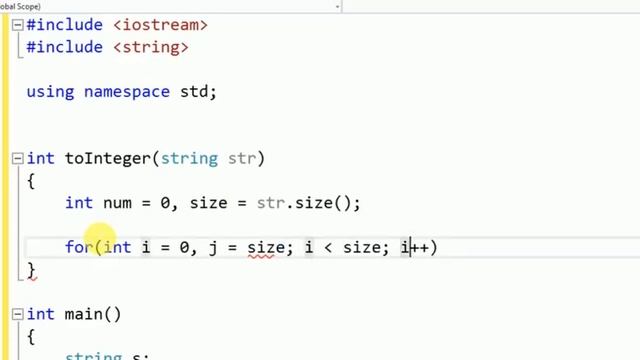 convert string into integer in C++ without using atoi смотреть онлайн