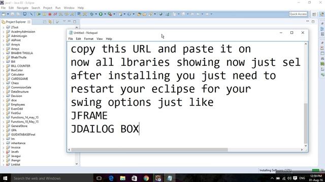 How to install java JSwing/window builder option in eclipse neon 2016 смотреть онлайн