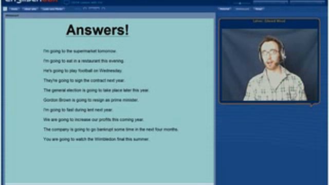 Online English class Will vs Going To The Future in English смотреть онлайн