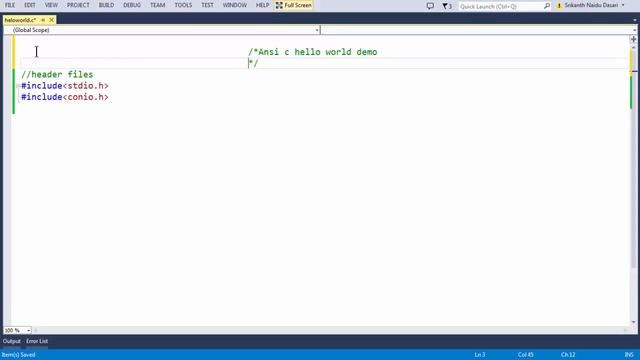 1 Introduction to ANSI C Programming Hello World смотреть онлайн