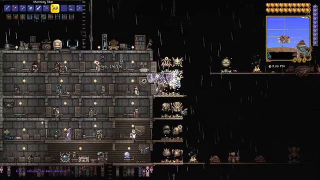 Terraria 1.4 Blade Staff and Morningstar vs Bosses in Master mode. смотреть онлайн