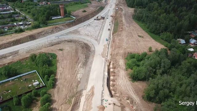 5й пусковой участок ЦКАД. От эстакады в районе Захарово до Ямской улицы. 06.06.2020 4К смотреть онлайн