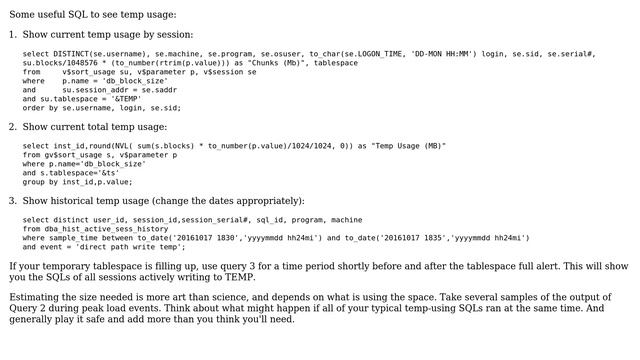 Databases: Oracle Temporary table Space reasons for excessive use and sizing (3 Solutions!!) смотреть онлайн