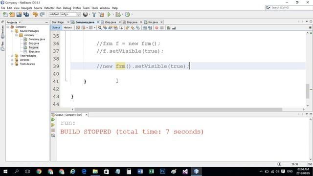 Anonymous Object With Class In JAVA netbeans #183 смотреть онлайн