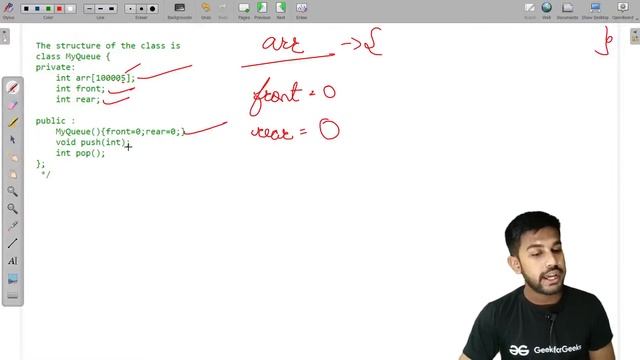 Implement Queue using array | Problem of the Day 20/10/21 | Siddharth Hazra | GeeksforGeeks Practic смотреть онлайн