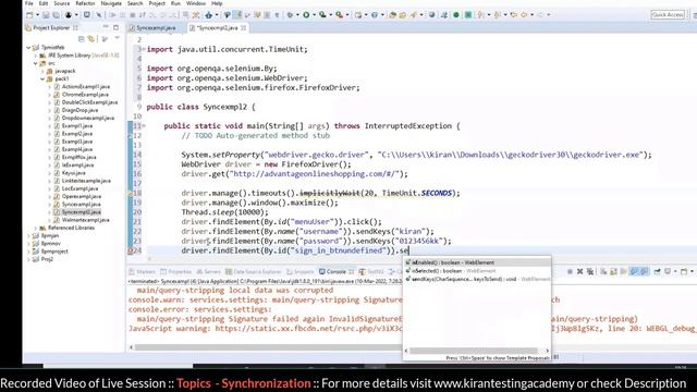 Synchronization in Selenium || Implicit wait in selenium , Explicit wait in selenium смотреть онлайн
