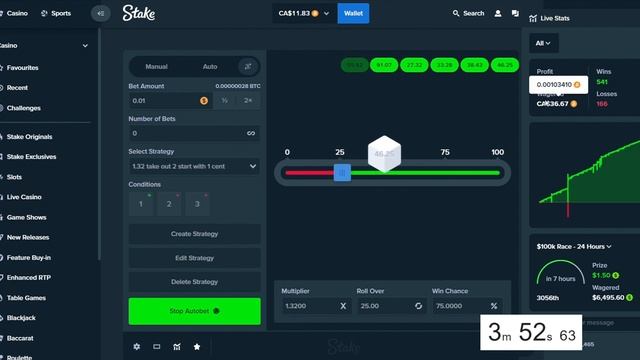 Can You DOUBLE Your BALANCE With This DICE START On STAKE смотреть онлайн