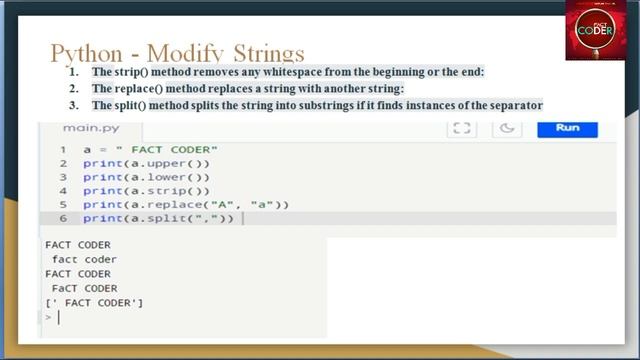 Strings in Python смотреть онлайн