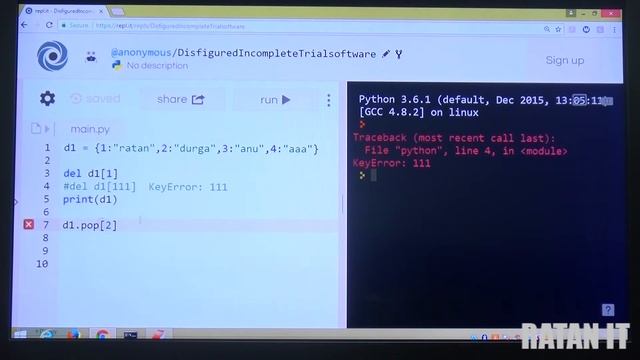 Learn Python Tutorials || What is Dictionary Part - 2 by Ratan sir смотреть онлайн