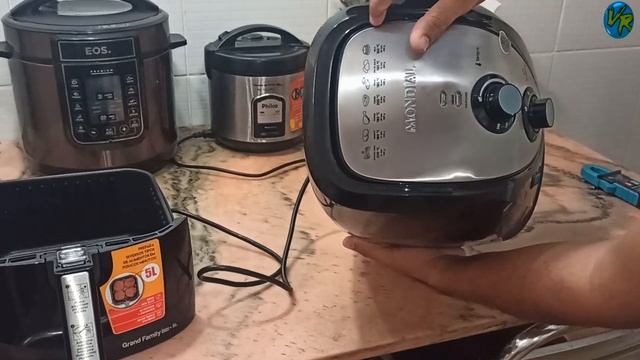 Fritadeira Elétrica sem Óleo Air Fryer Mondial Grand Family Inox AFN-50-BI 5L 1900w смотреть онлайн