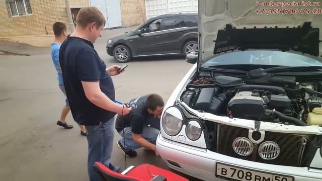 Поиск неисправности датчика скорости колеса Мерседес E 230