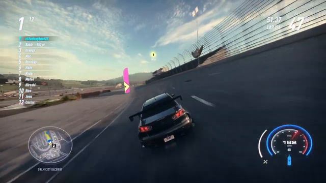 NFS HEAT SILVER DEVIL Lancer Evo FLAT 6 смотреть онлайн