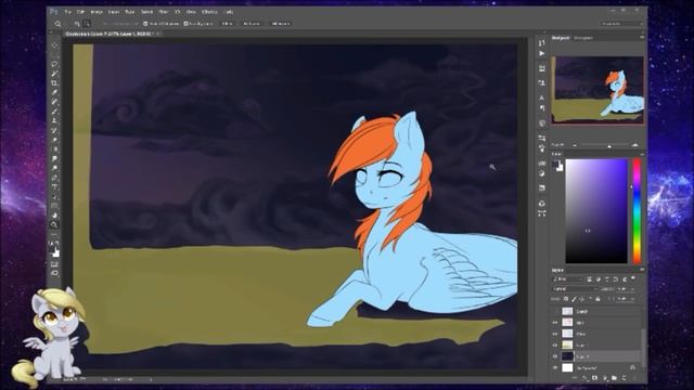 Rainbow Dash Speedpaint - Cloudsdale's Colors смотреть онлайн
