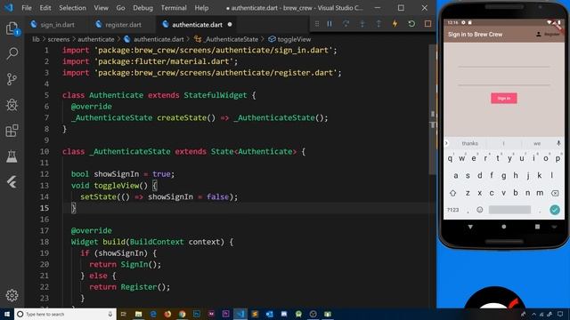 Flutter & Firebase App Tutorial #11 - Toggle Between Forms смотреть онлайн