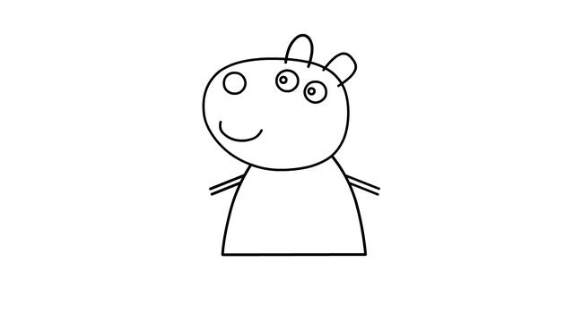 How to draw Suzy Sheep. Step by step Suzy Sheep drawing for kids. Рисуем Овечку Сьюзи. 怎样画小羊苏西简笔画 смотреть онлайн
