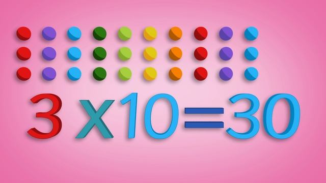 3 Times Table song | Tiny Tunes смотреть онлайн