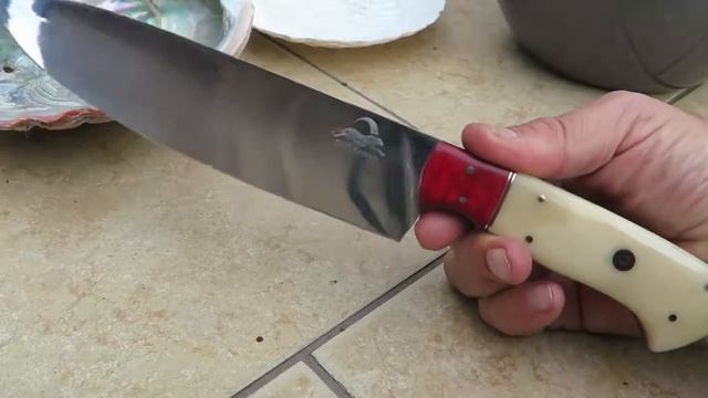 DKC-187-CF-440c Red Indian Chef Knife 440c Stainless Custom Hand Made Knife смотреть онлайн