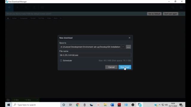 How to install and Set-up Laravel in Windows 10: Git installation, Laravel Development Environment смотреть онлайн