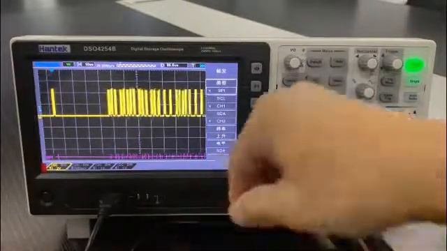 hantek oscillscope dso4254b serial bus triggering and decode IIC CAN LIN UART SPI смотреть онлайн