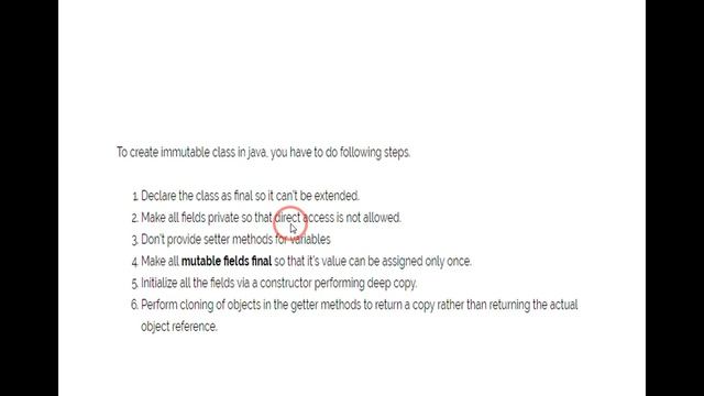 Rules to Create Java immutable Class смотреть онлайн