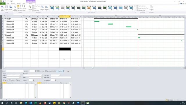 How to add week number columns in Microsoft Project смотреть онлайн