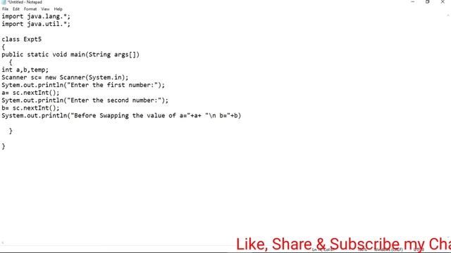 Java program to swap two numbers || Sctevt java programming || Java for diploma students|| Expt-5 смотреть онлайн