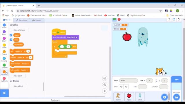 Scratch Programming: Making a Game Over Screen смотреть онлайн