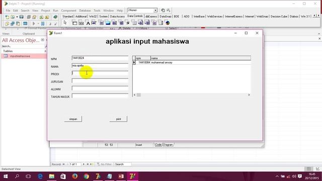 cara membuat aplikasi input data sederhana смотреть онлайн