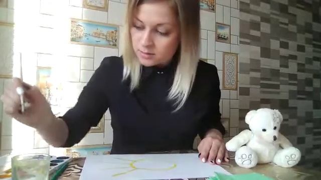 Рисование Солнышко Лучистое смотреть онлайн