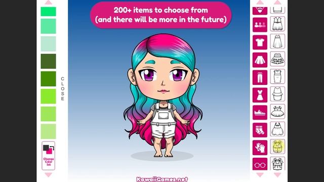 Mega Kawaii Chibi Avatar Maker - WEBGL Promo Video смотреть онлайн