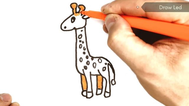 [COOL] How to draw a Giraffe. Easy Drawing Giraffe | Как нарисовать жирафа смотреть онлайн