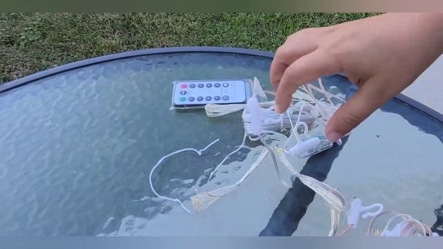 Unboxing Curtain Light with 8 Modes Control Decoration for Window Garden Indoor Outdoor Decoration смотреть онлайн
