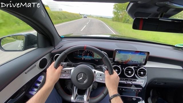 2021 MERCEDES AMG GLC 43 Coupe POV Test Drive by DriveMaTe смотреть онлайн