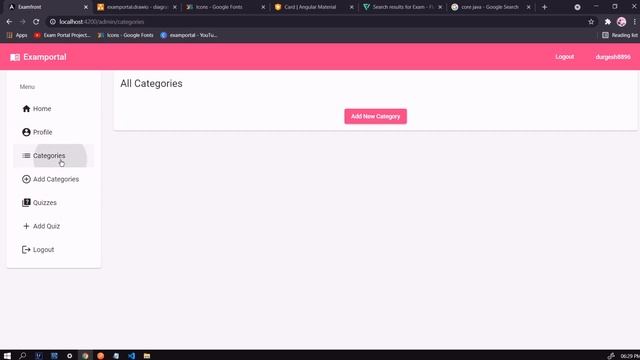 ?Displaying Quizzes in Admin Dashboard using API | Angular Front END | Examportal #25 смотреть онлайн