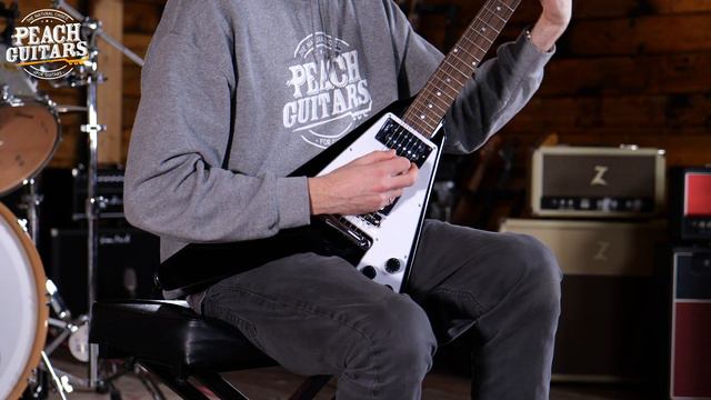 No Talking...Just Tones | Epiphone Artist Collection | Kirk Hammett 1979 Flying V - Ebony смотреть онлайн