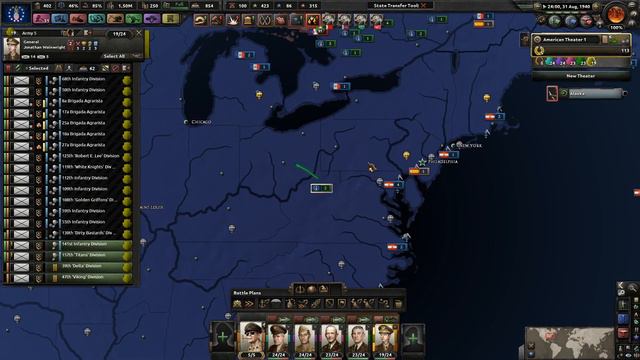 Attacking Quebec || Ep.9 - Apres Moi Le Deluge Kingdom Of America HOI4 Lets Play смотреть онлайн