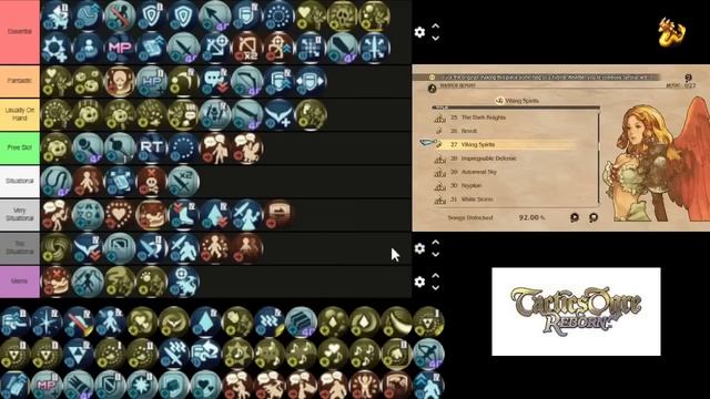 Tactics Ogre Reborn Skill Tier List смотреть онлайн