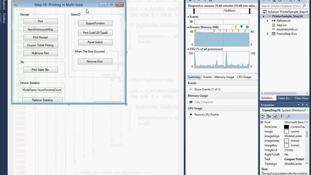 POS receipt report using POS for dot net SDK printing смотреть онлайн