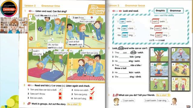 Academy Stars 1 - Starters _ Unit 5 - I can do it! смотреть онлайн