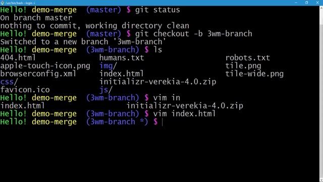 079 Git 3 way merge Lab смотреть онлайн