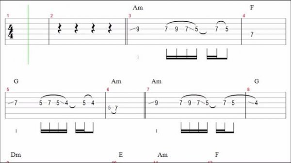Rainbow - Temple Of The King Guitar Solo Tab+BackingTrack