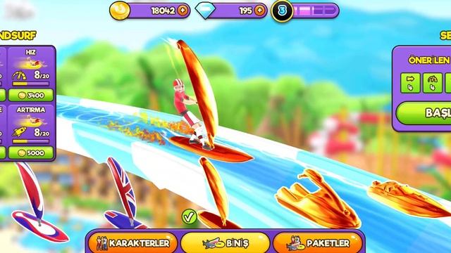 ALL SECRET CHARACTER & VEHICLE UNLOCKED! Max Level Speed & Power in Uphill Rush Water Park Racing! смотреть онлайн