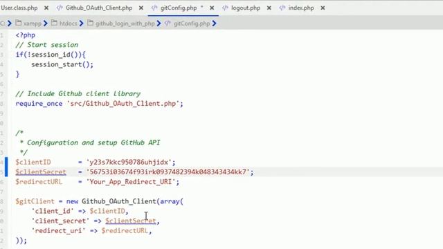 Login with GitHub OAuth API using PHP смотреть онлайн
