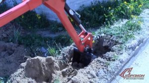 Прицепной мини-экскаватор «Скорпион». Полевые испытания
